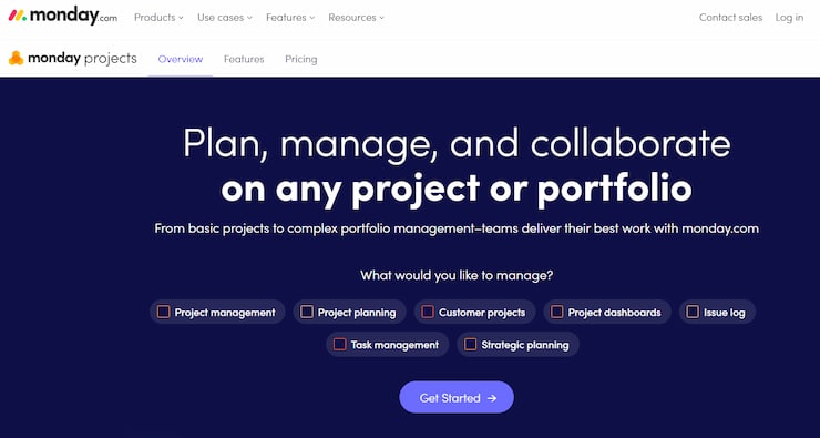 monday.com is overall best project management software for architects