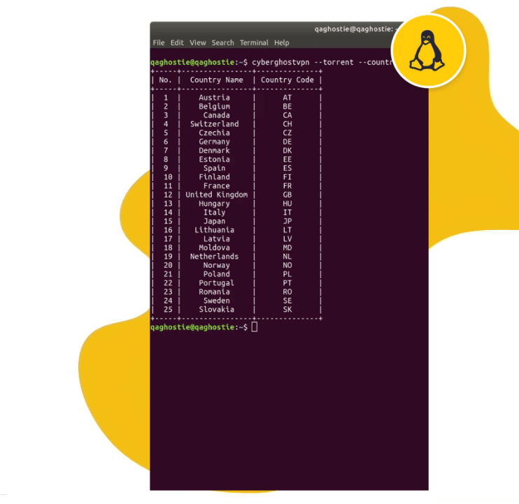 Cyberghost Linux VPN