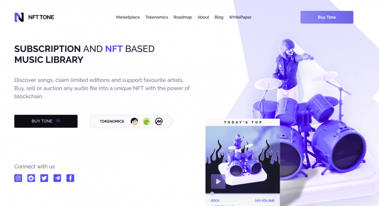 Homepage NFT Tone
