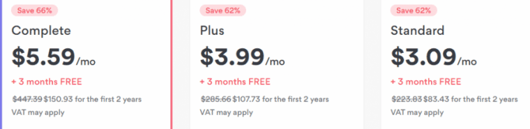 NordVPN pricing