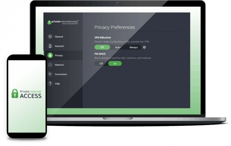 Private Internet Access' apps