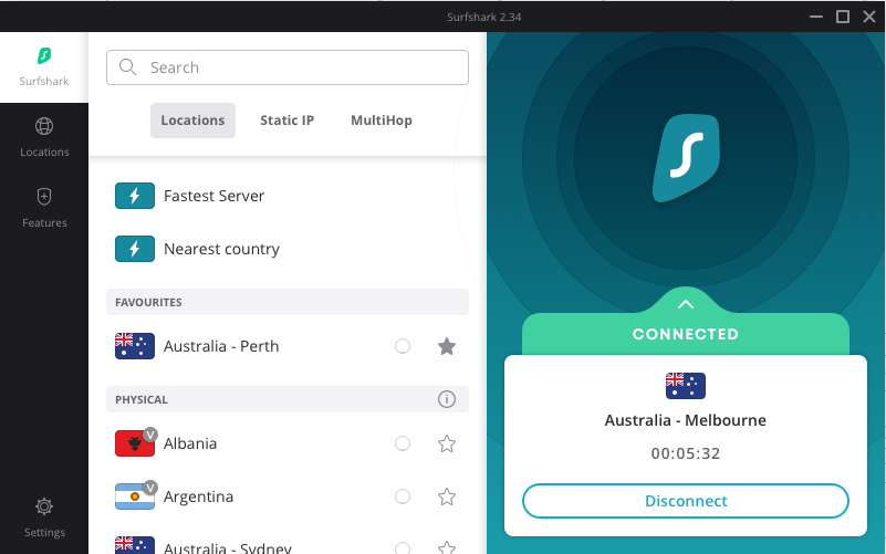 Surfshark connection speed