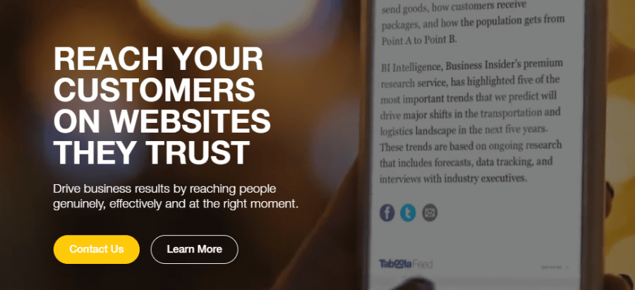 Taboola Native Advertising
