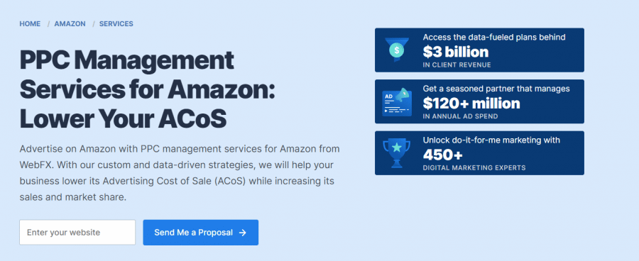 WebFX Amazon Advertising Agency