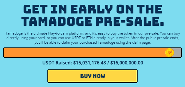 Tamadoge presale