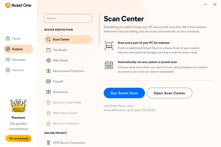 Avast_Scan_Center