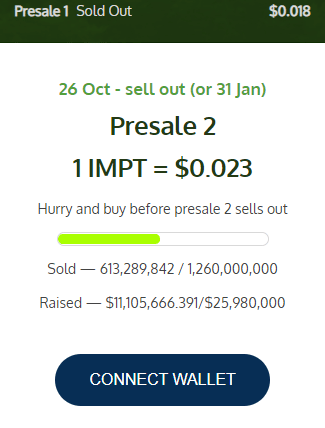 IMPT Token Presale