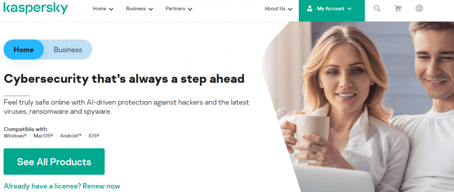 Kaspersky, leading UK antivirus