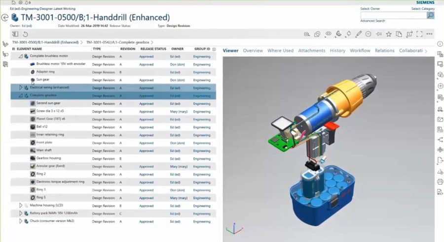 Siemens Teamcenter Engineering and Product Design - Drill example