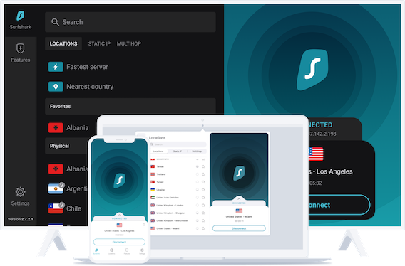Surfshark's VPN top streaming VPN