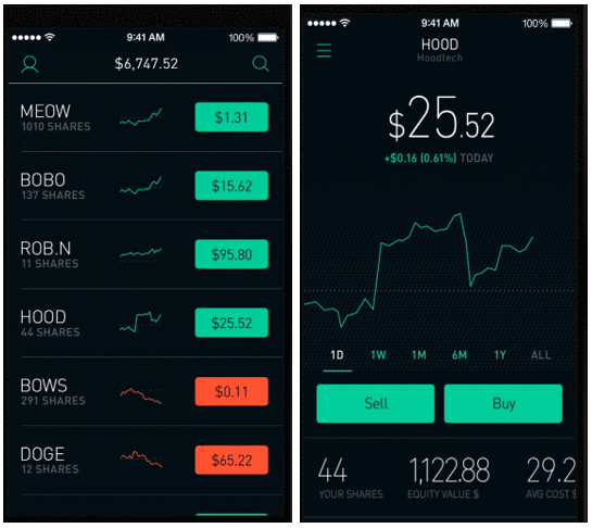 best investment apps robinhood mobile