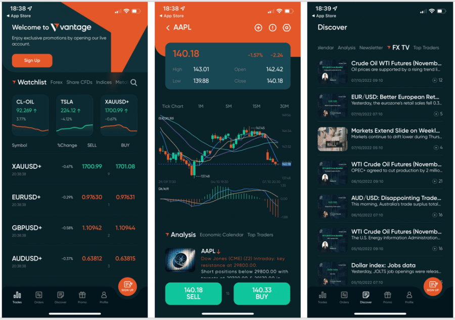 best investment apps vantage mobile