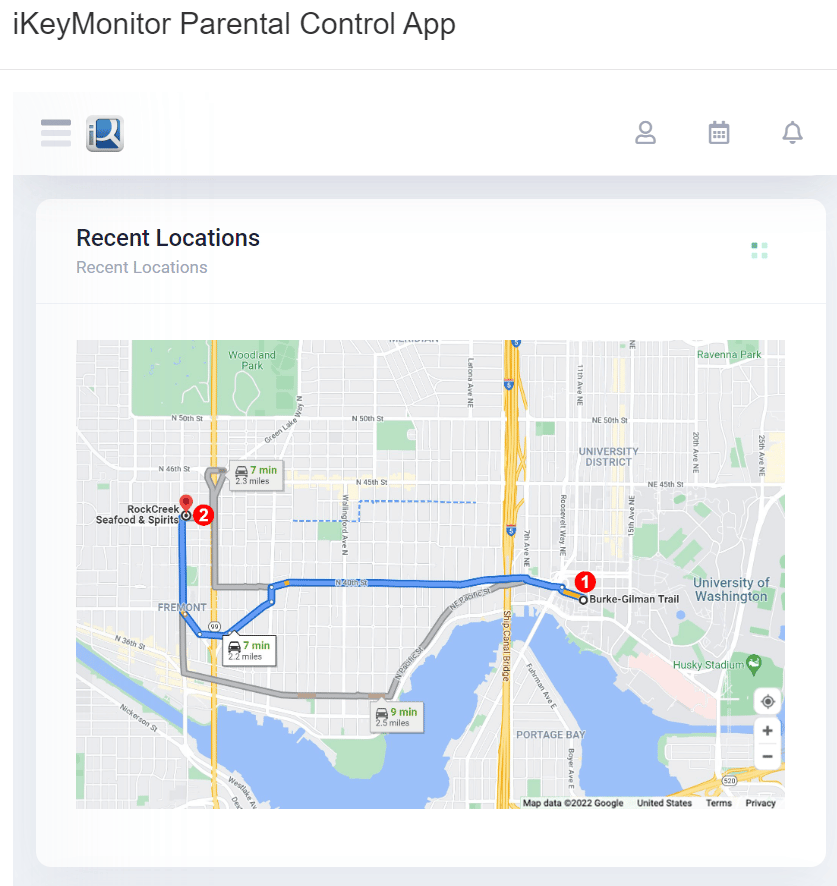 iKeyMonitor GPS Location Tracking