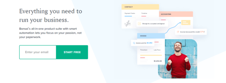 Bonsai, a popular Australia accounting tool for freelancers and small businesses
