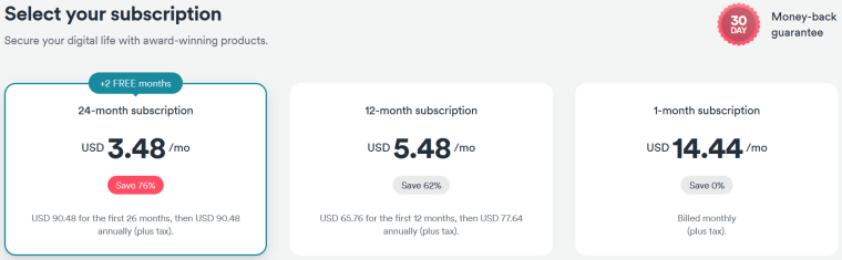 Surfshark Pricing