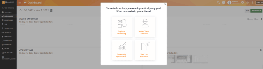 Teramind Dashboard