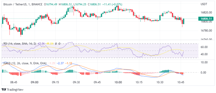 Bitcoin’s price chart