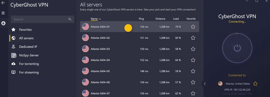 cyberghost vpn online streaming Violent Night on Hulu