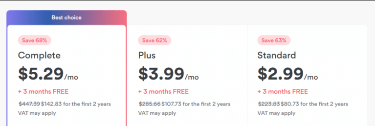 NordVPN pricing