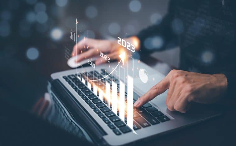 altcoins for 2023 - trading graph showing price increase of chart into 2023