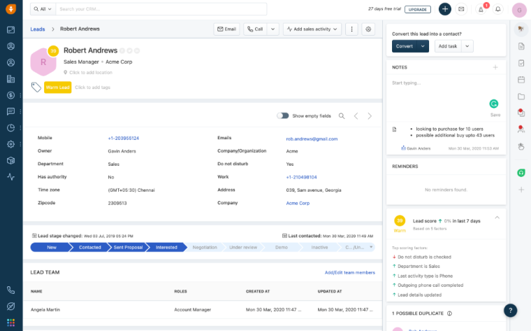 Freshsales Top Real Estate CRM