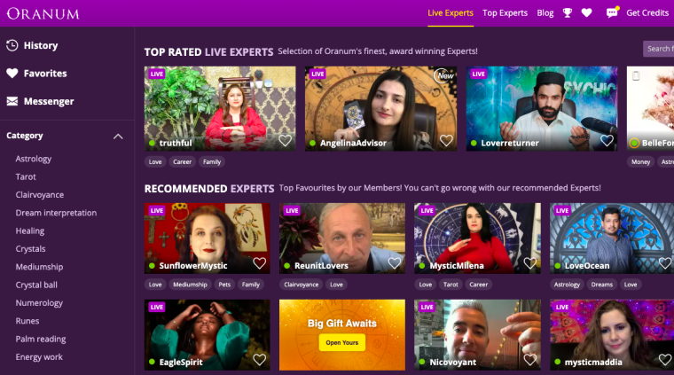 Oranum free psychic reading sites for 2023 - compare best online psychics for chat 