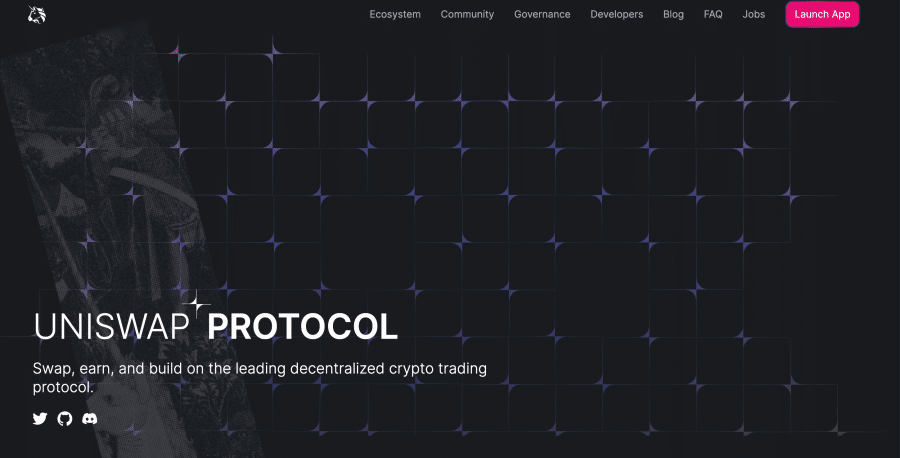 Uniswap Homepage
