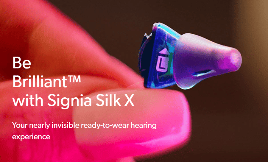 Signia Silk X | Best hidden hearing aid UK