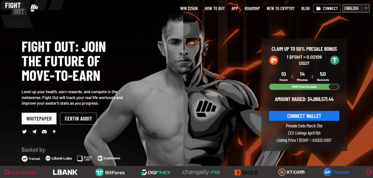 Fight Out website