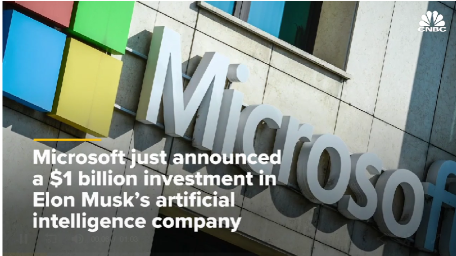 Microsoft investing $1 billion in OpenAI