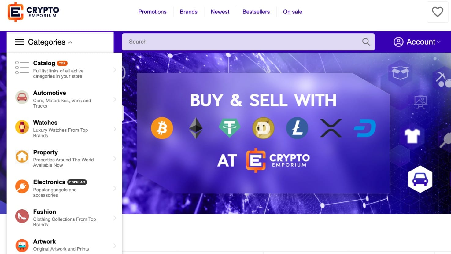 Crypto Emporium Categories