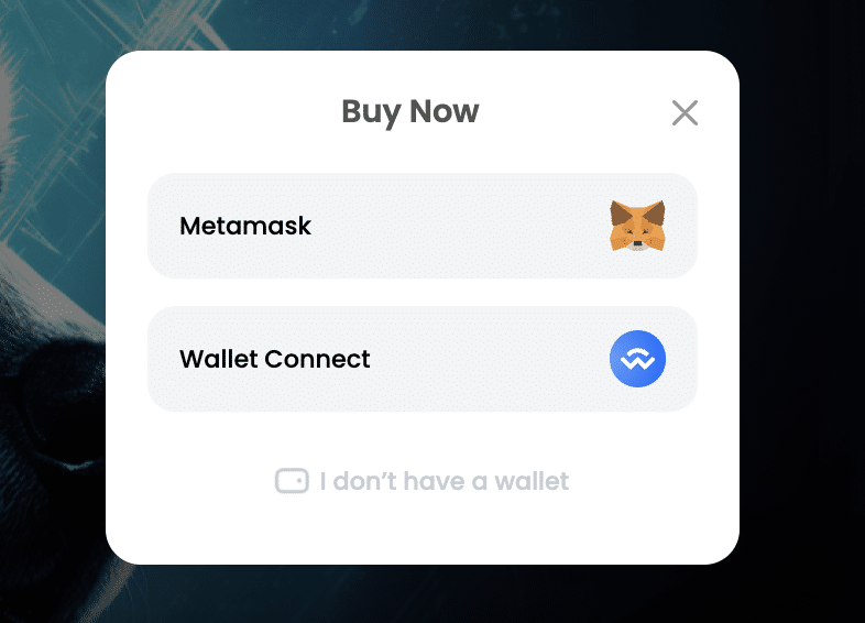 Connect Wallet and Buy AiDoge Tokens
