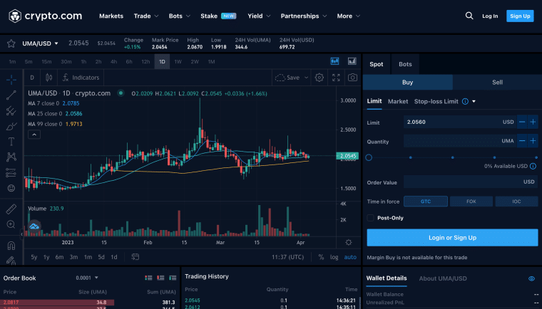 UMA Crypto.com