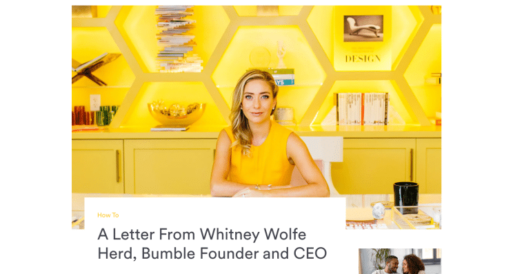Bumble CEO