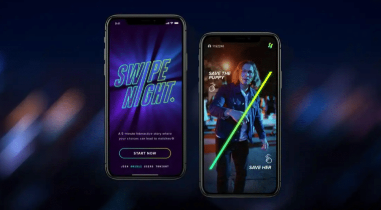 swipe night tinder
