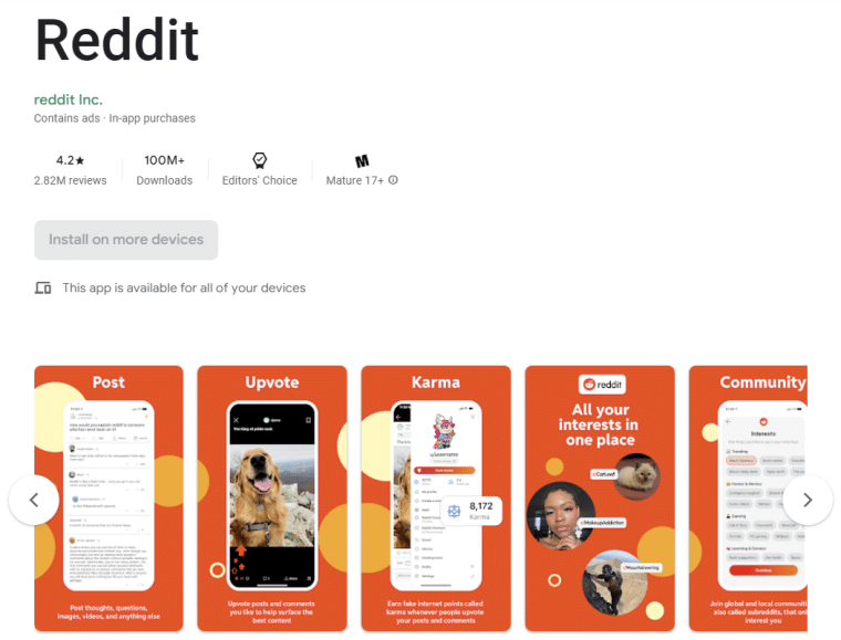 Reddit on Google Play