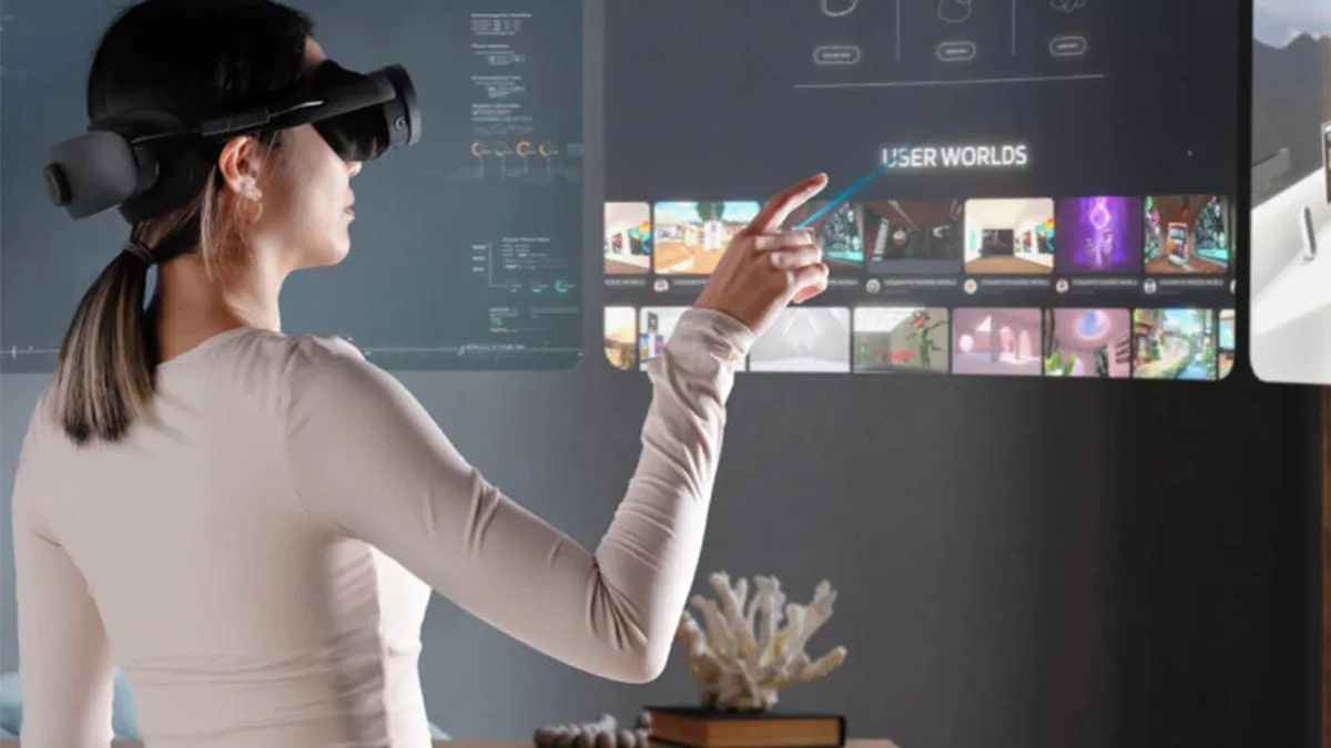 Quest VR headset.