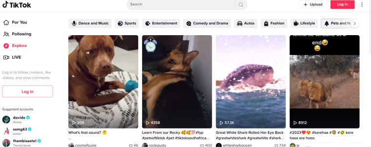 Tiktok home