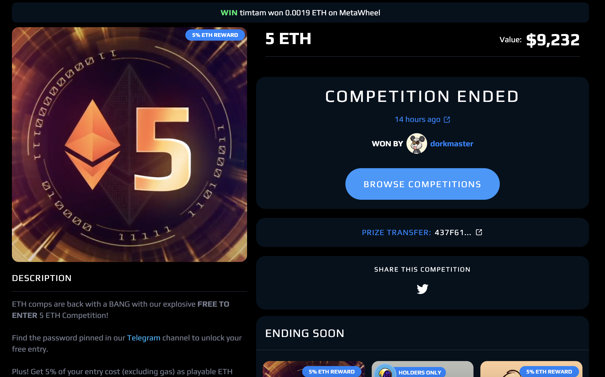 MetaWin lotteries 