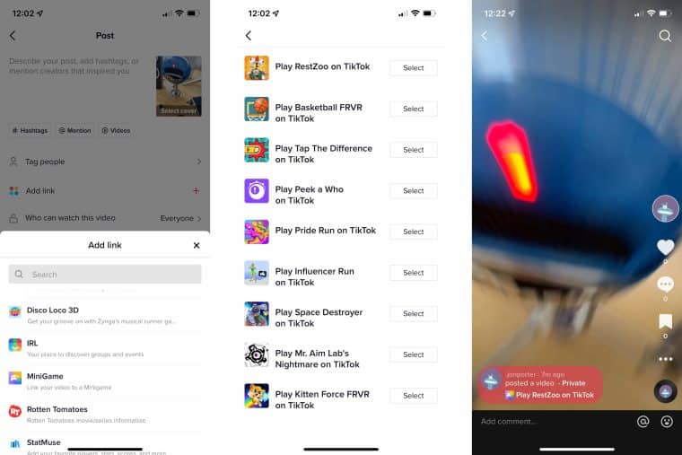TikTok Mini Games