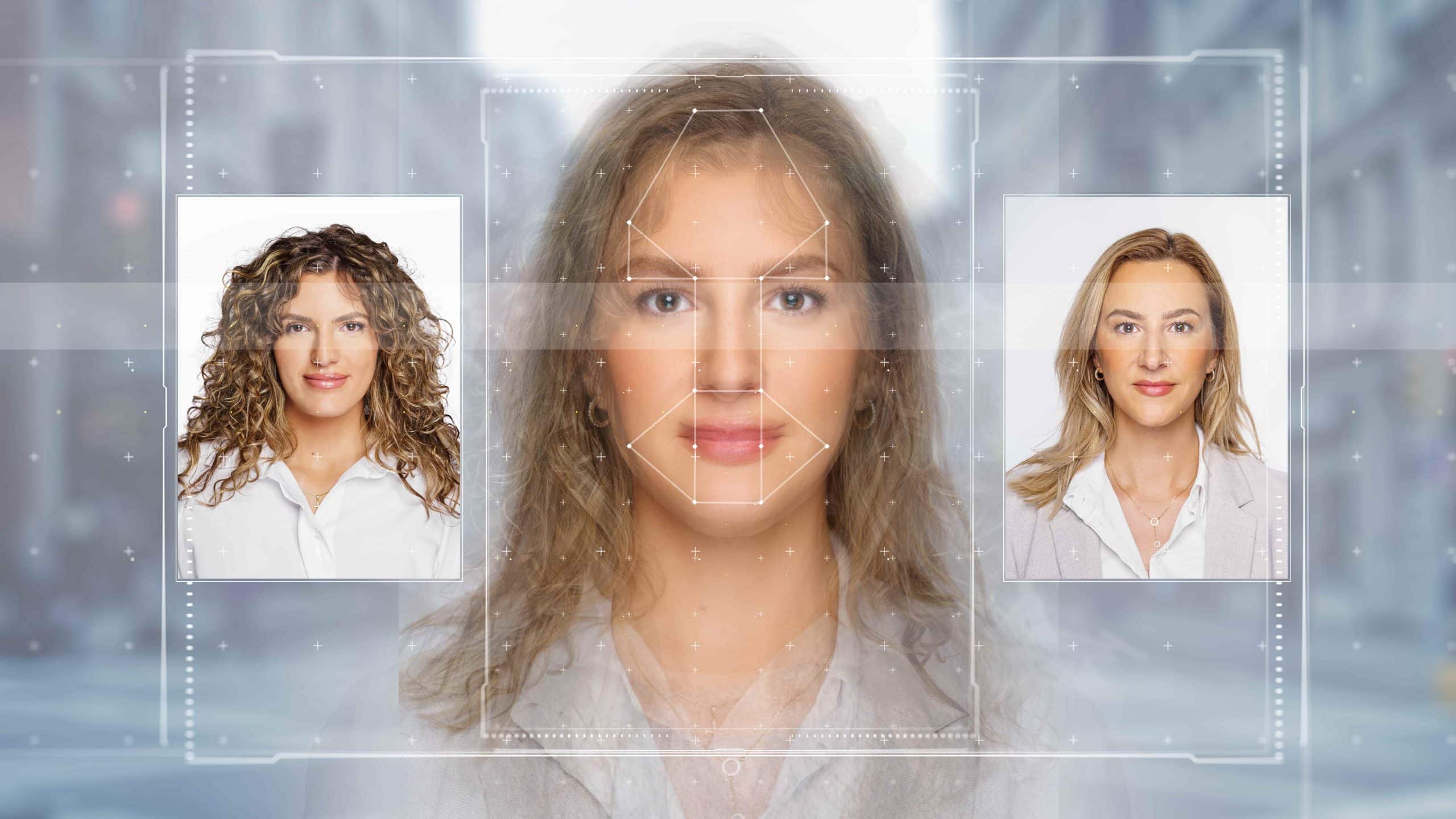 3 women with the same face
