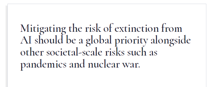 center for ai safety compares technology with nuclear weapons