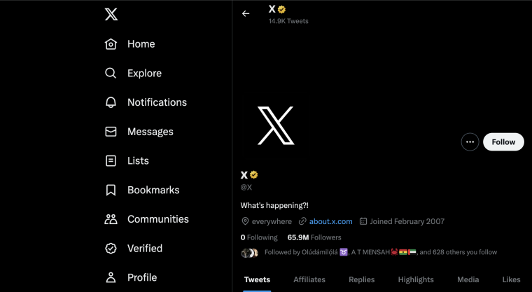 twitter x