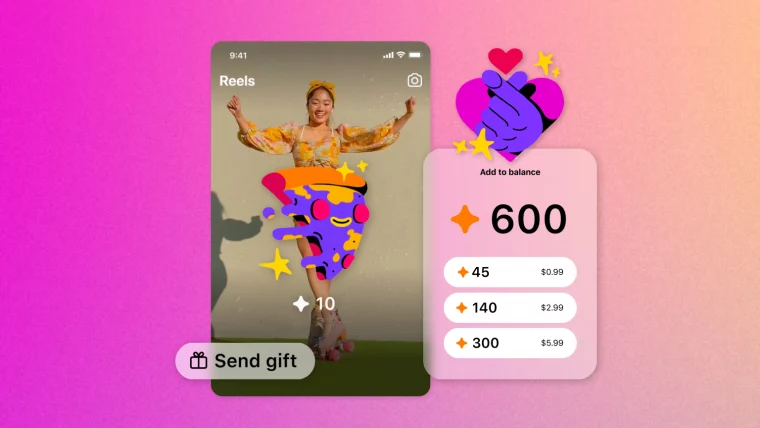 How to monetize Instagram: gifts on reels