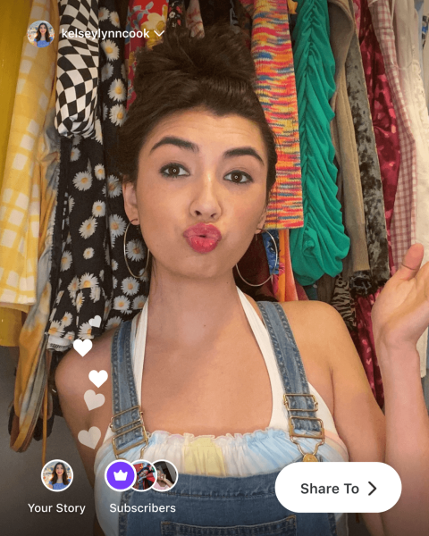 How to monetize Instagram: Screenshot of photo for IG story that can be shared to subscribers