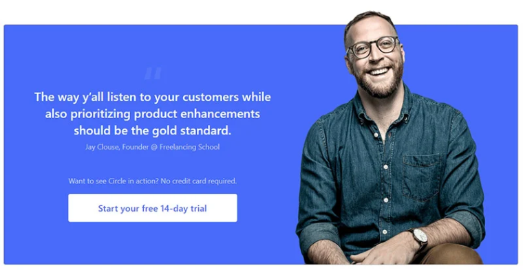 quote customer testimonial example with picture of reviewer