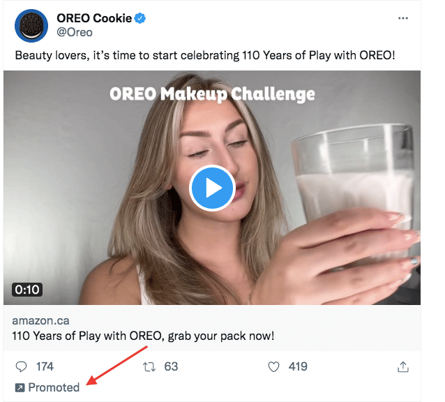 oreo twitter ad