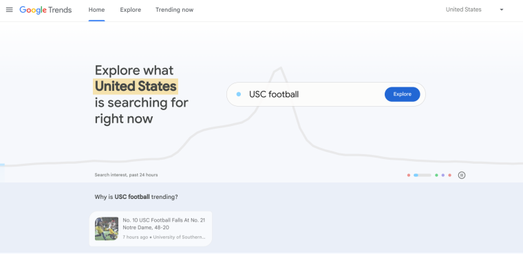 Google trends home