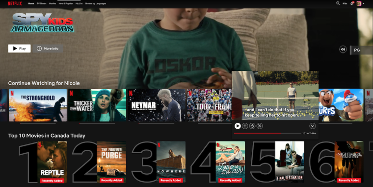 Netflix Company Website Desktop