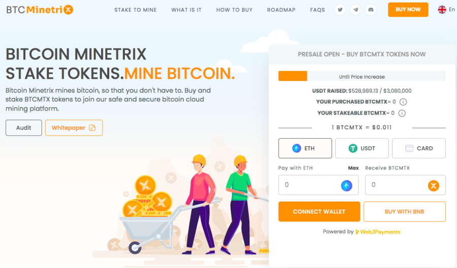 Bitcoin Minetrix presale